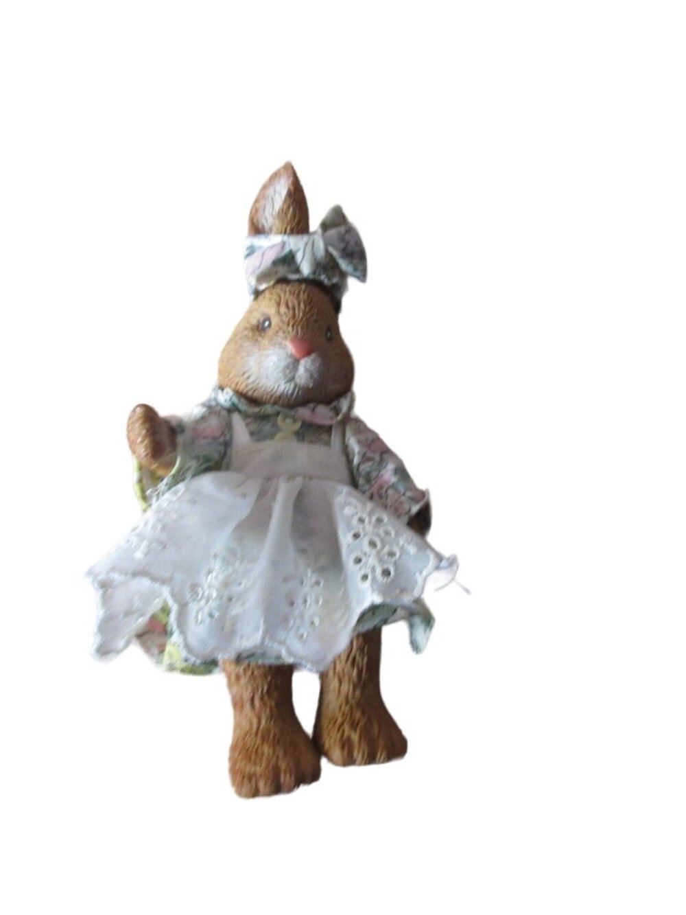 Vintage Greenbrier Ceramic Dressed Rabbit Bunny - 6" tall